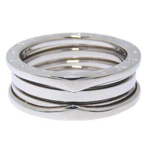 BVLGARI B-Zero1 Ring Be zero one 2 bands K18 white gold #8.8(US Size) 9.5g